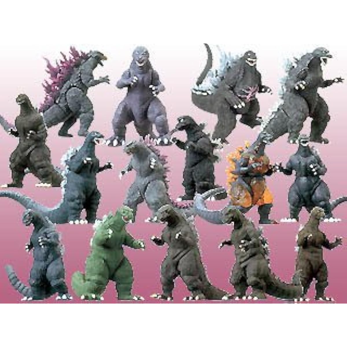 Gachapon HG Godzilla Chronicles 50th 1954-2004 Complete set of all 15 types