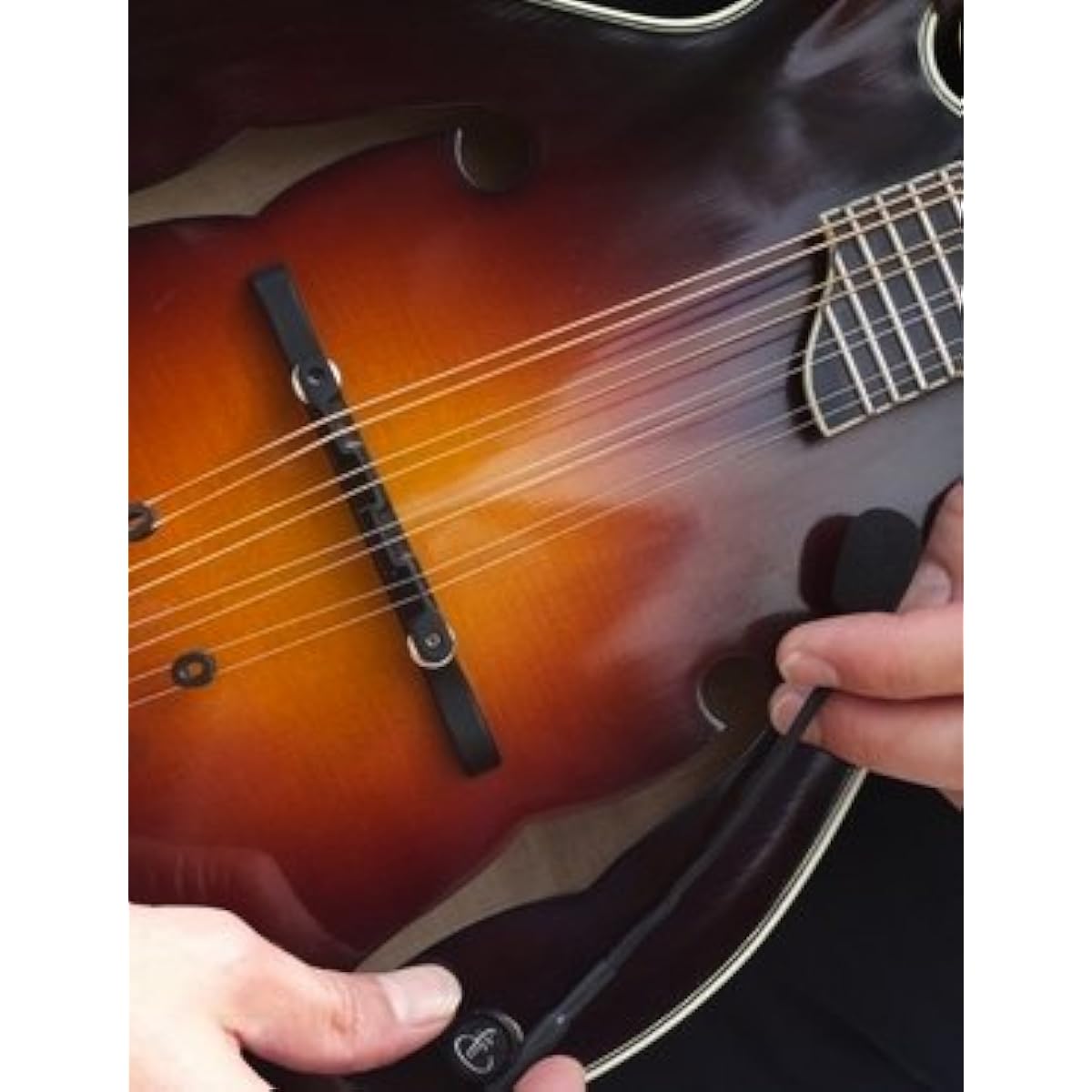 Flexible MICRO-Gooseneck FEATHER F-STYLE Mandolin PICKUP by Myers pickup