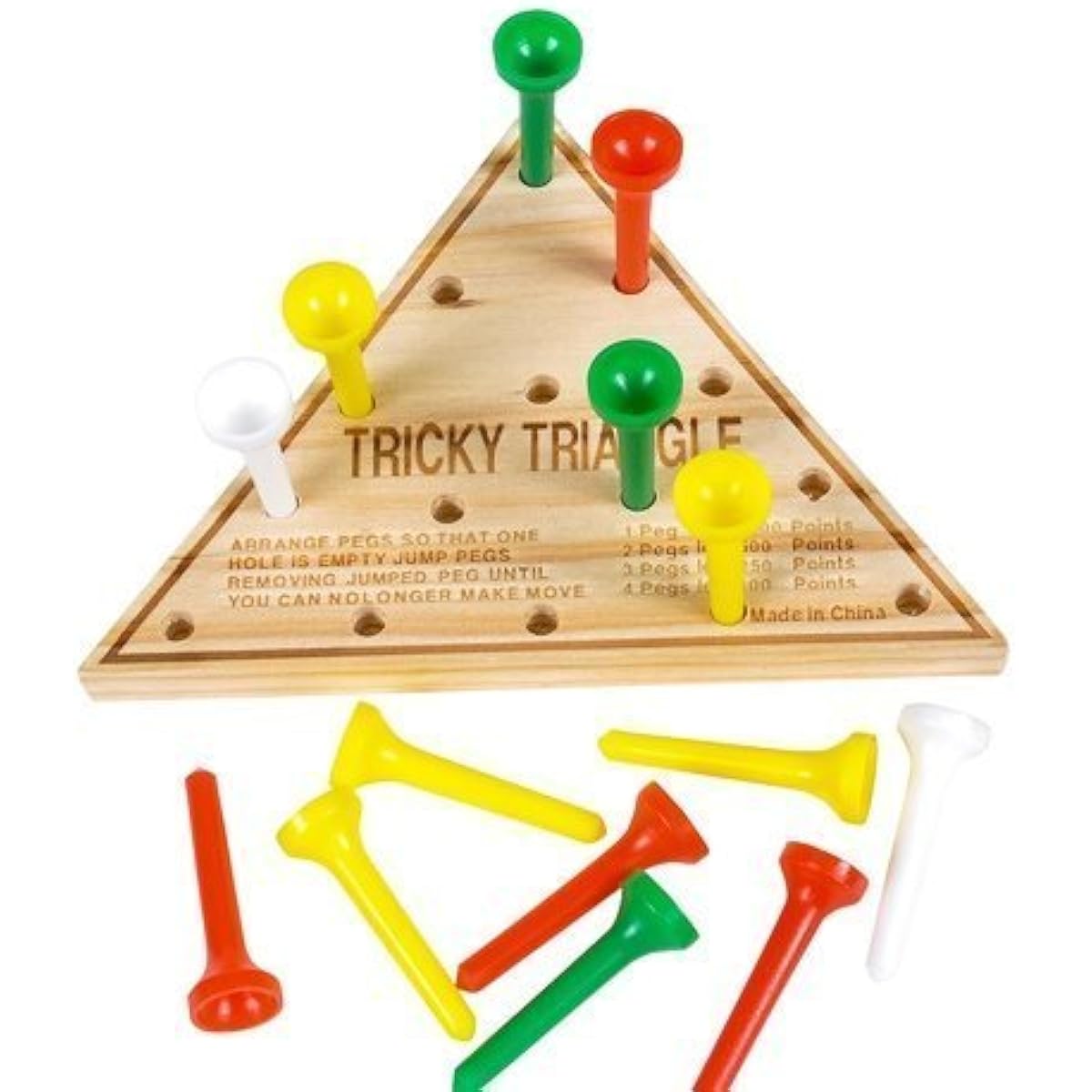 Adventure Planet 12 Wooden Triangle Game Restaurant Puzzle