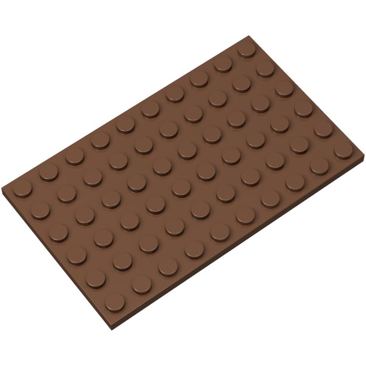 Classic White Plates Bulk, White Plates 6x10, Building Plates Flat 10 Pieces, Compatible with Lego Parts and Pieces: 6x10 White Plates (Color: White)