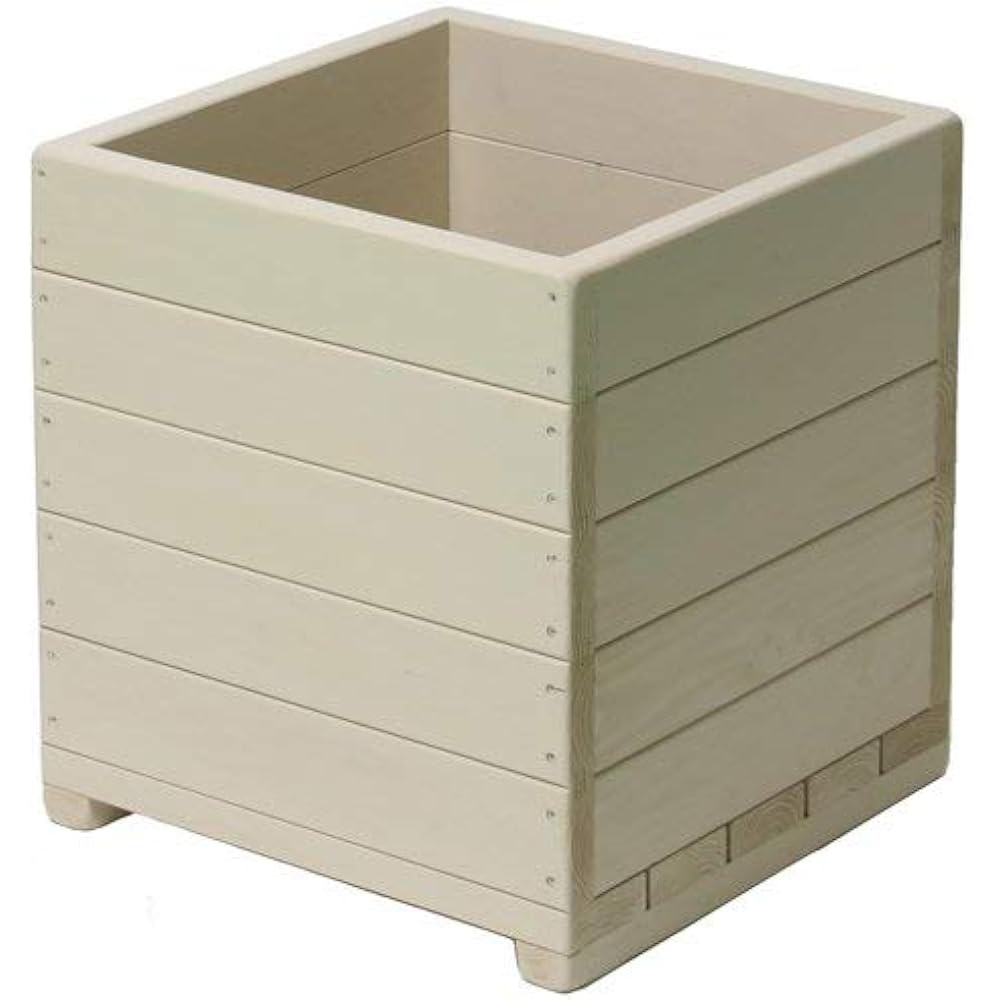 Welcome Wood Large Pot Large Planter EHD15-UB UB Amber Brown No. 15 Length 48cm Depth 48cm Height 51cm