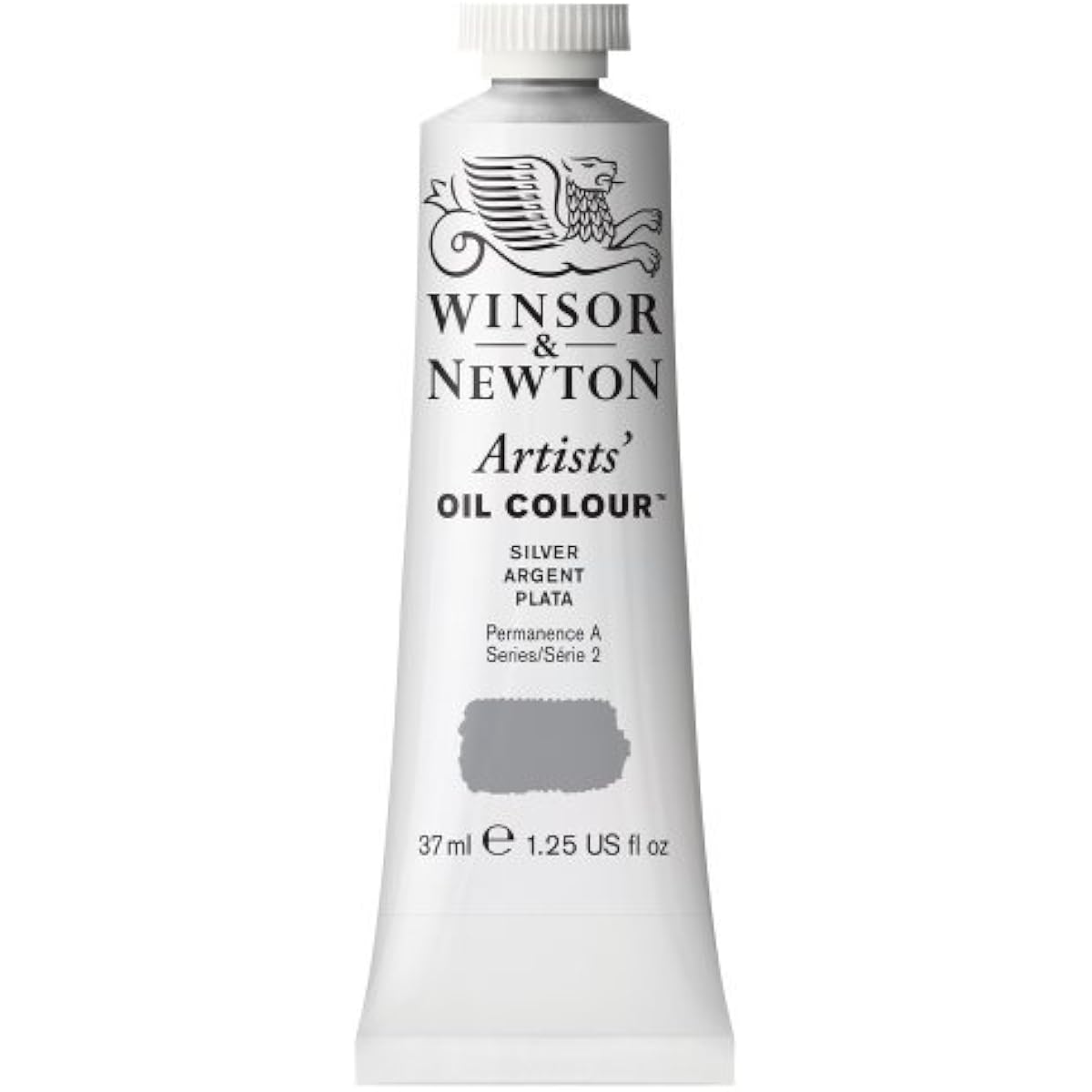 Winsor & Newton Artist Oil Color Paint Tubes, 37ml, Silver by Winsor & Newton