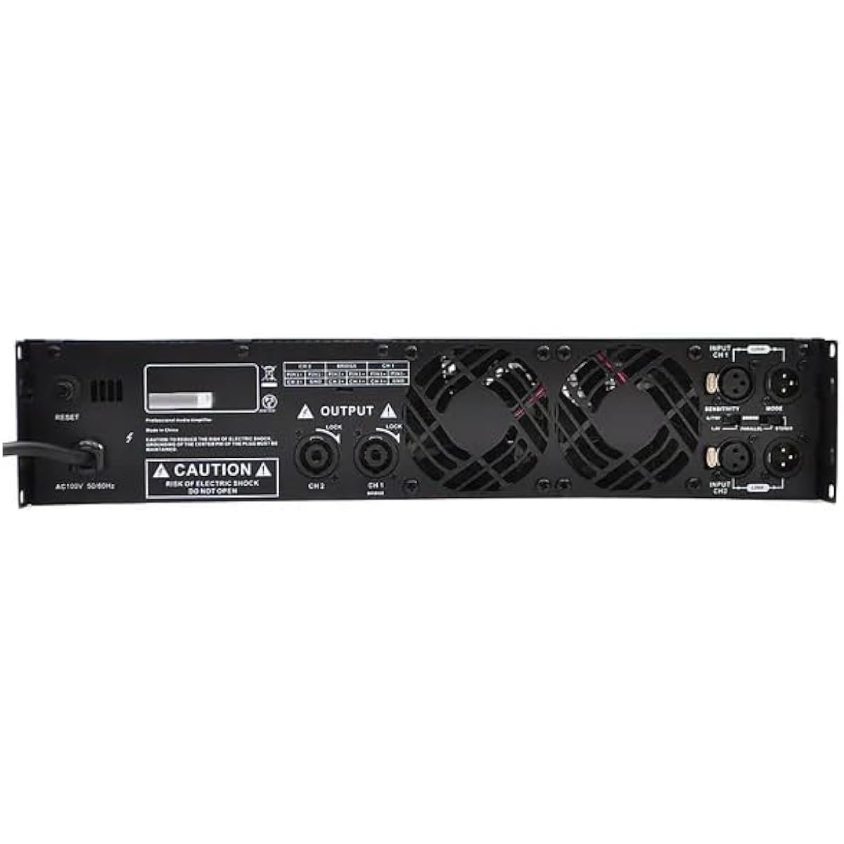 CLASSIC PRO Stereo Power Amplifier 2-channel stereo output (8ohms) 150Wx2 Bridged output (8ohms) 400Wx1 2U rack mount design