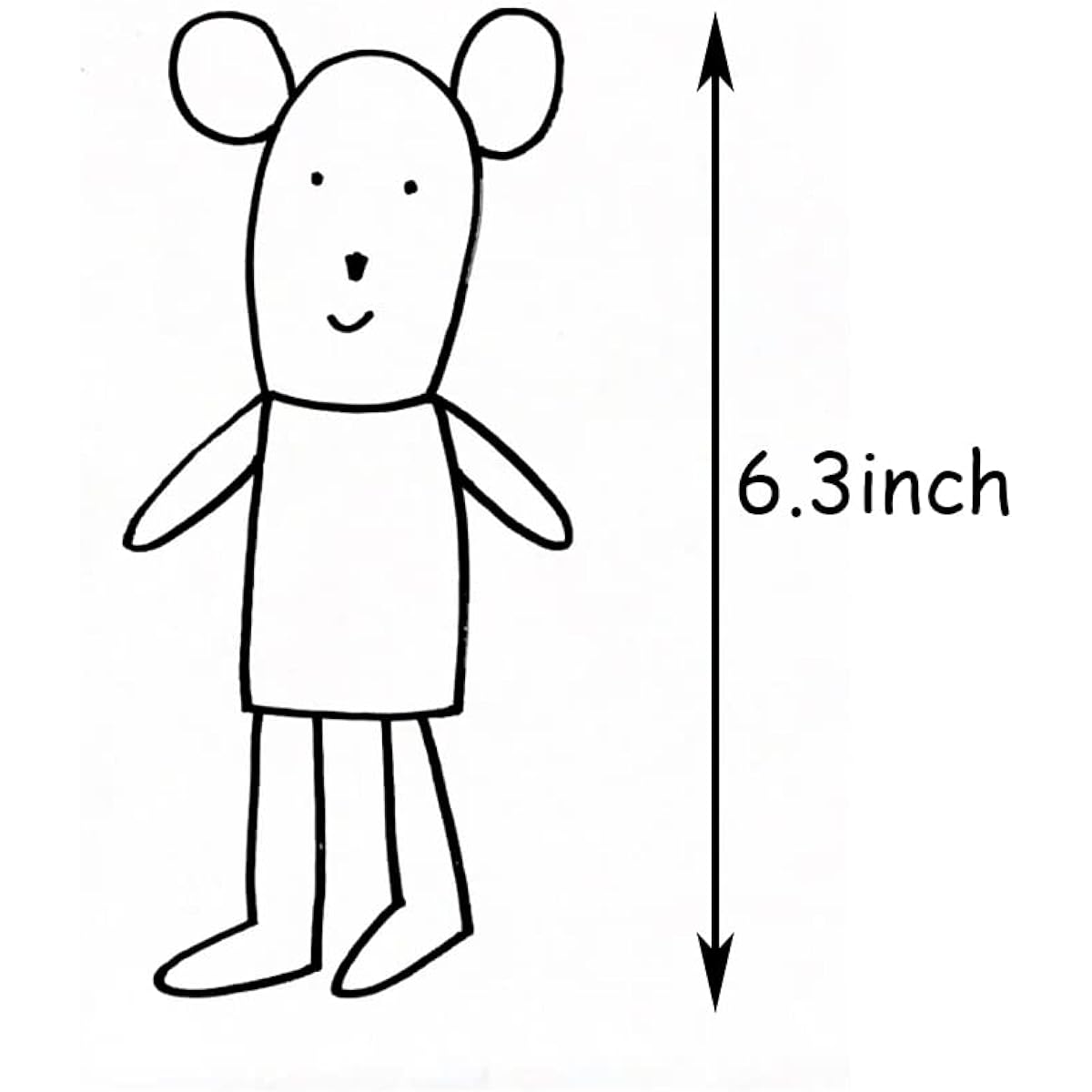 Plush Doll Birthday Gift Kids Mouse Family Doll