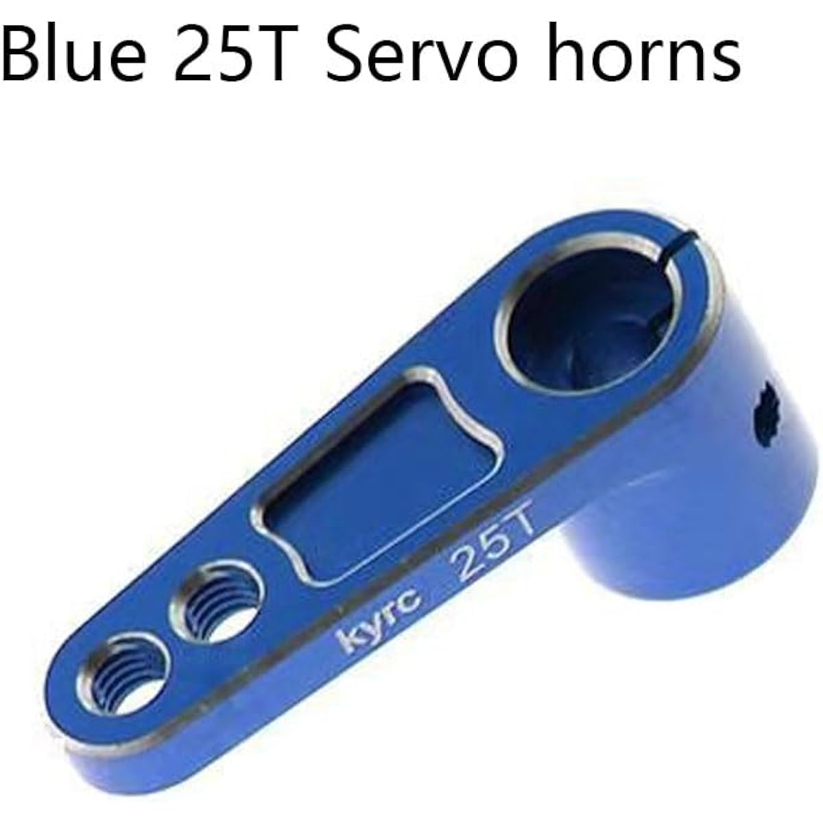 Pack of 3 Metal 25T Servo Horn 25 Teeth Steering Arm Replacement for Futaba Savox Power HD Servo Motor 1/8 1/10 RC Off-Road Crawler Drift Racing Car (Red/Blue/Black)