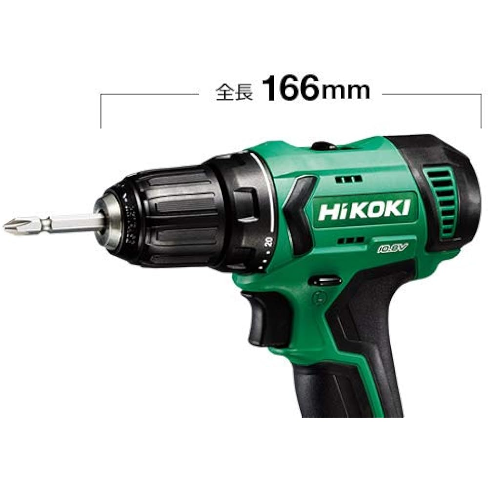 HiKOKI 10.8V Rechargeable Driver Drill First Repair Warranty Includes 1 Storage Battery, Charger, and Case DS12DA(ES)