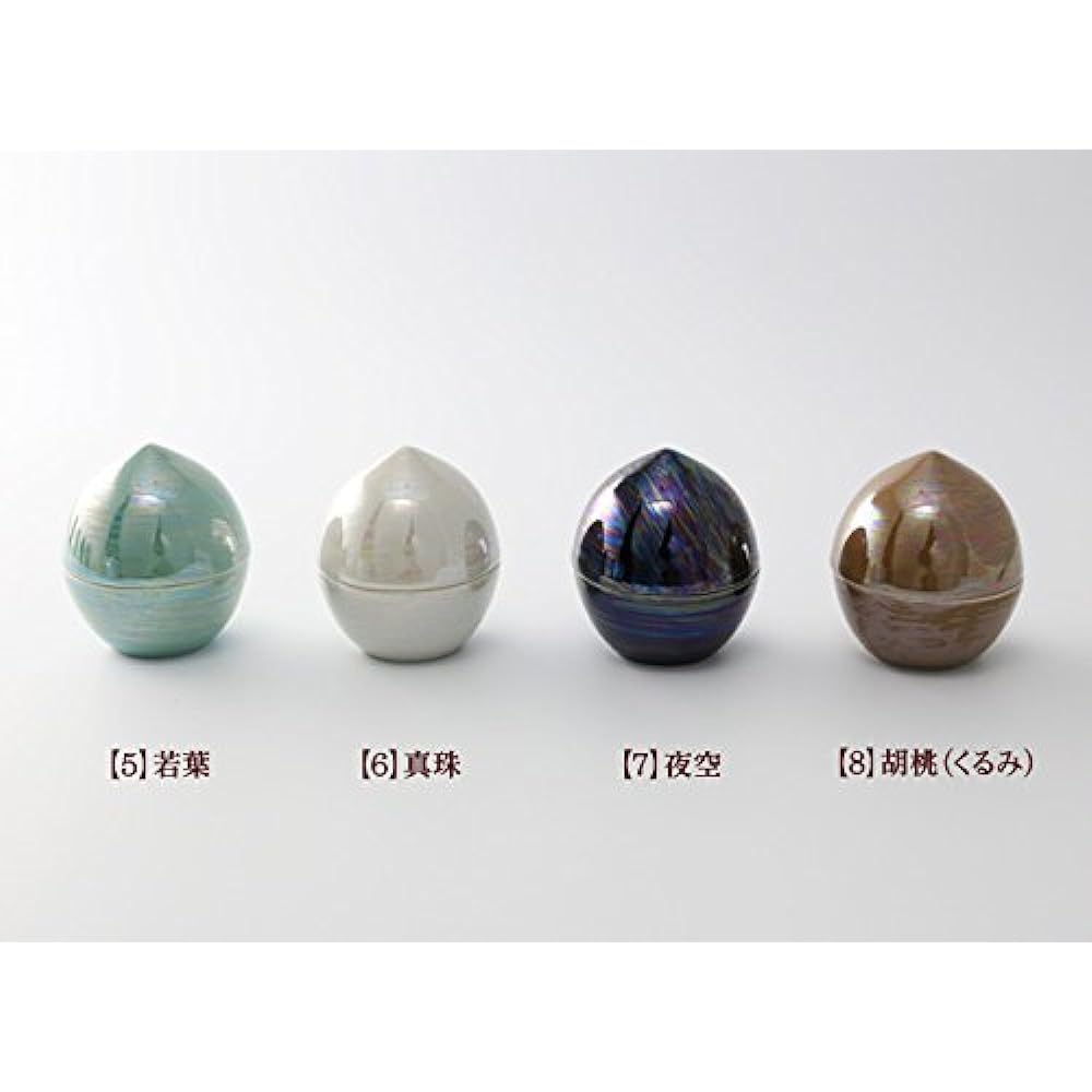 Kyoto Buddhist Altar Hayashi Mini Urn Ceramic Urn Rainbow Beads (Night Sky) Urn Ashes Urn Sharing Ashes Container Memorial Service on Hand (Set Product Kyoto Buddhist Altar Hayashi Cloth)