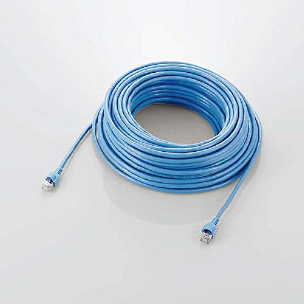 ELECOM LAN Cable 30m STP (Noise Resistant Shielding) RoHS Directive Compliant CAT5e Blue LD-CTS30/RS