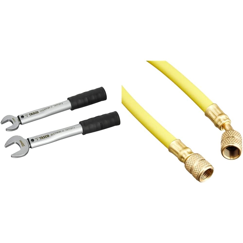 Ichinen TASCO Torque Wrench Air Conditioner High Precision Set 1/4", 3/8" Calibration Certificate Included TA771ST-23S