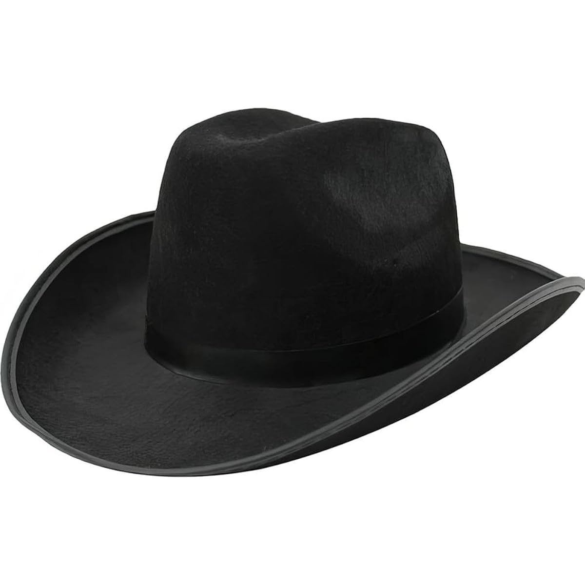 Amscan High Riding Costume Party Cowboy Hat (1 Piece), Black, 10" x 13 1/4" x 4 1/2"