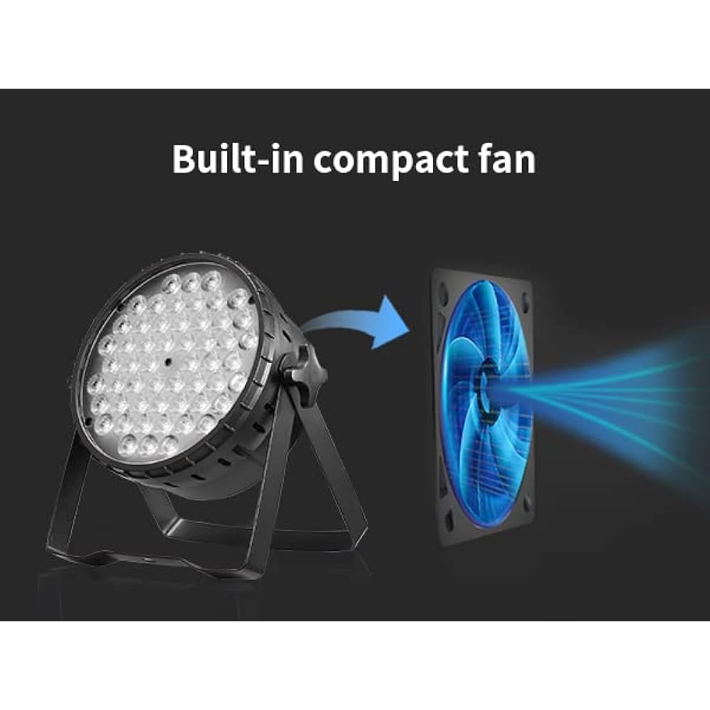 BETOPPER Stage Light 54x3W RGB LED Stage Light LPC015 Disco Light Stage Light DMX512 3/7CH Party Light Spotlight DJ disco light Club Light High Brightness Audio Interlocking for Stage/Production/Wedding/Party/Karaoke/Club/Bar