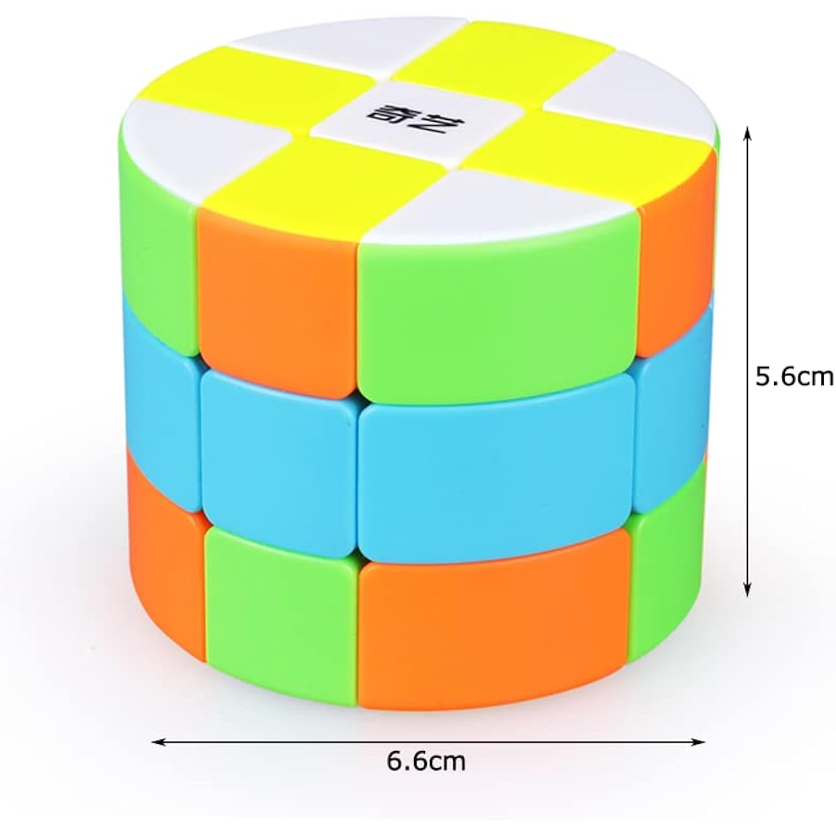 SUN-WAY 3x3 Barrel Cube Round Column 3x3x3 Speed Cube Cylinder 3x3 Magic Cube Brain Teaser Puzzle Cube Toy