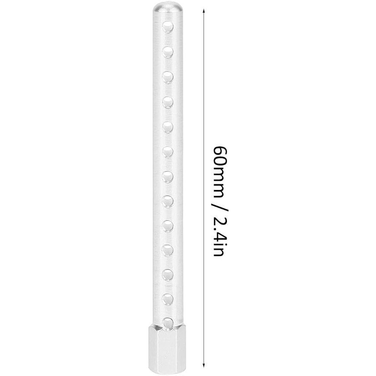 T best RC Car Shell Column 4Pcs Aluminum Alloy RC Car Body Shell Post Holder RC Spare Parts for HSP 1/10 122037 (Silver)