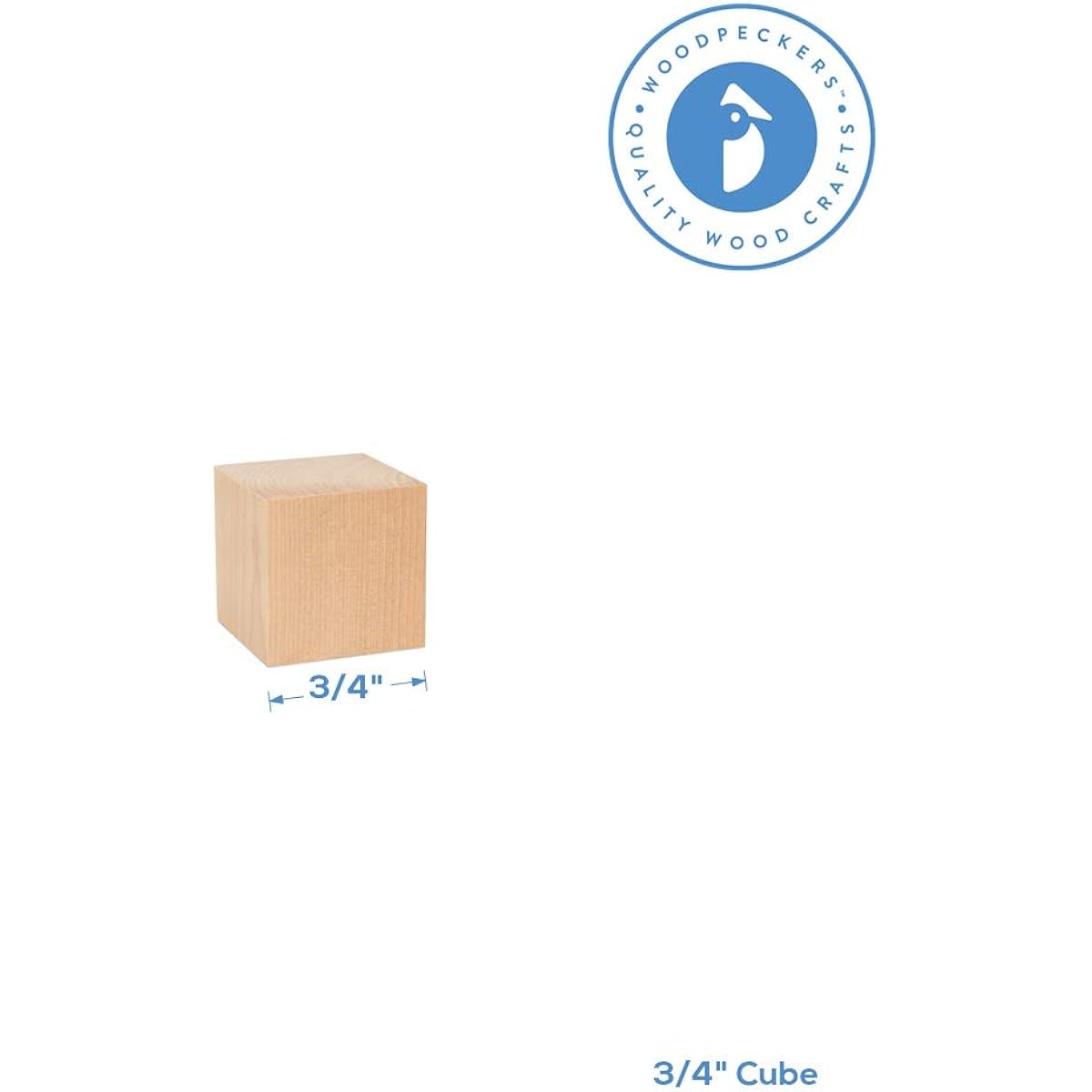 3/4" Wooden Cubes, Bulk Value Box of 2,000 Unfinished Mini Wooden Birch Blocks, Math Blocks, Puzzle Making, Crafts, DIY Projects (3/4" Mini Wooden Cubes).