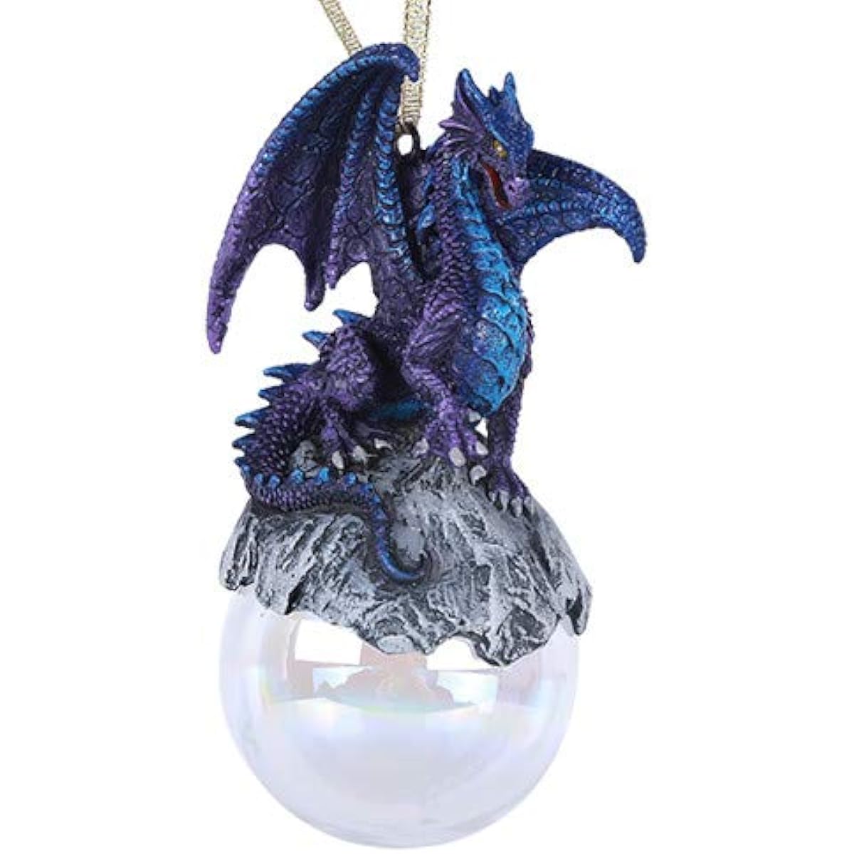 Ruth Thompson Checkmate Dragon Ornament Ball Christmas Tree Holiday Decorations Gift Decoration (Talisman Purple)