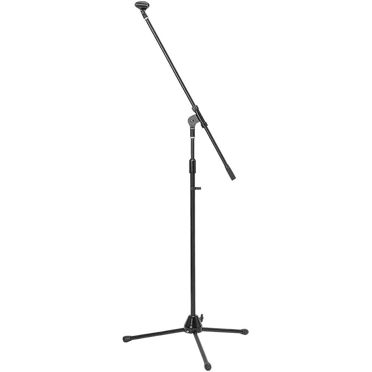 KC Boom Microphone Stand Straight Type MBCS/BK Black x 6 Set (Soft Case, Microphone Holder Included)