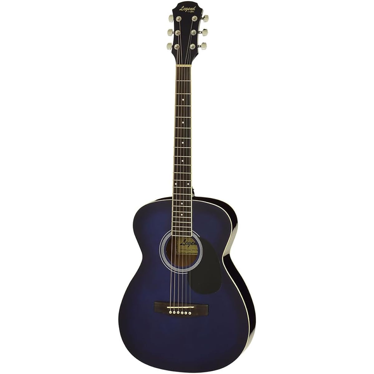 LEGEND FG-15 BLS Acoustic Guitar, 15-piece Select Set with Textbook and Maintenance Supplies, Beginner Set, OOO Size, Legend