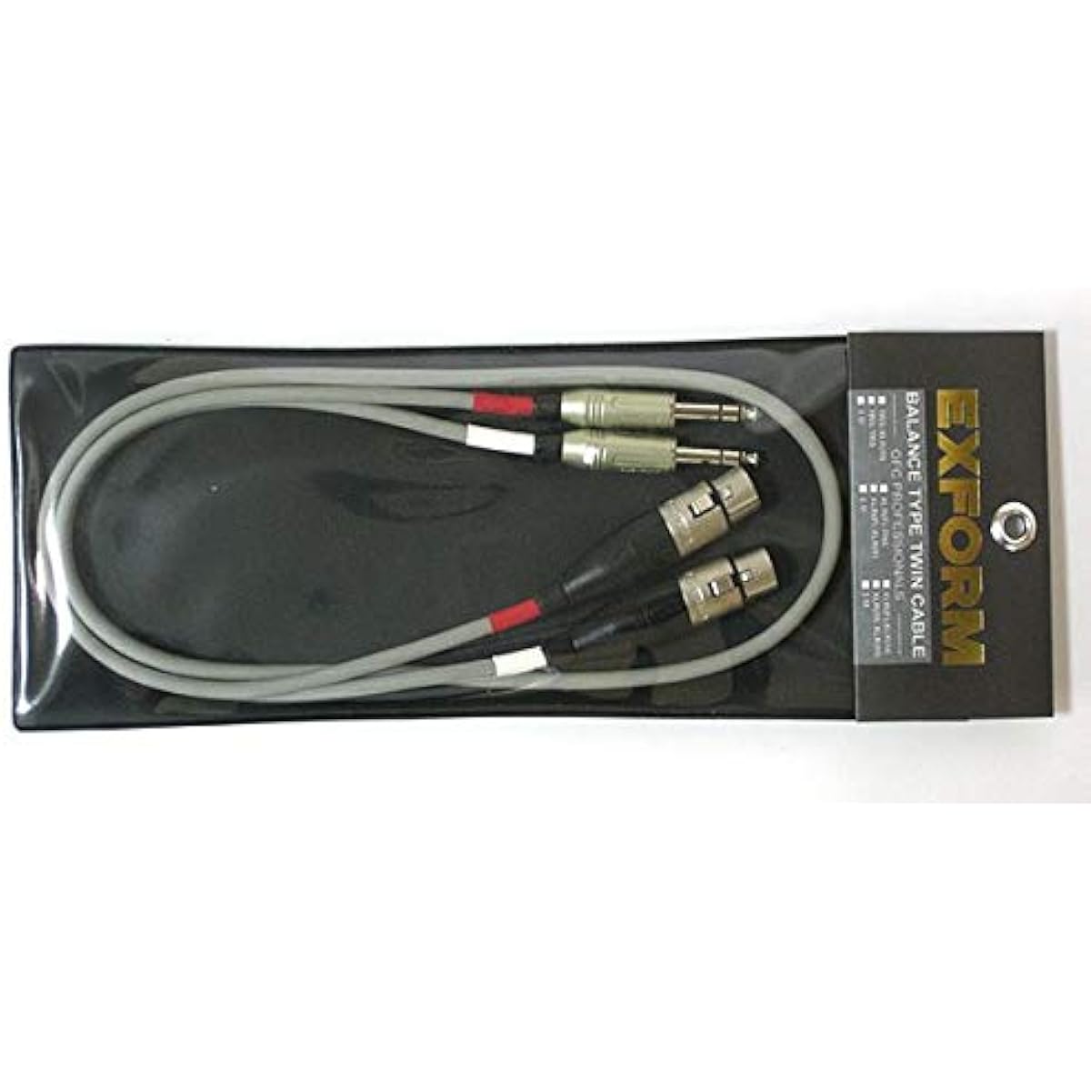 EXFORM DJ Stereo Cable XLR(F)-TRS 1m