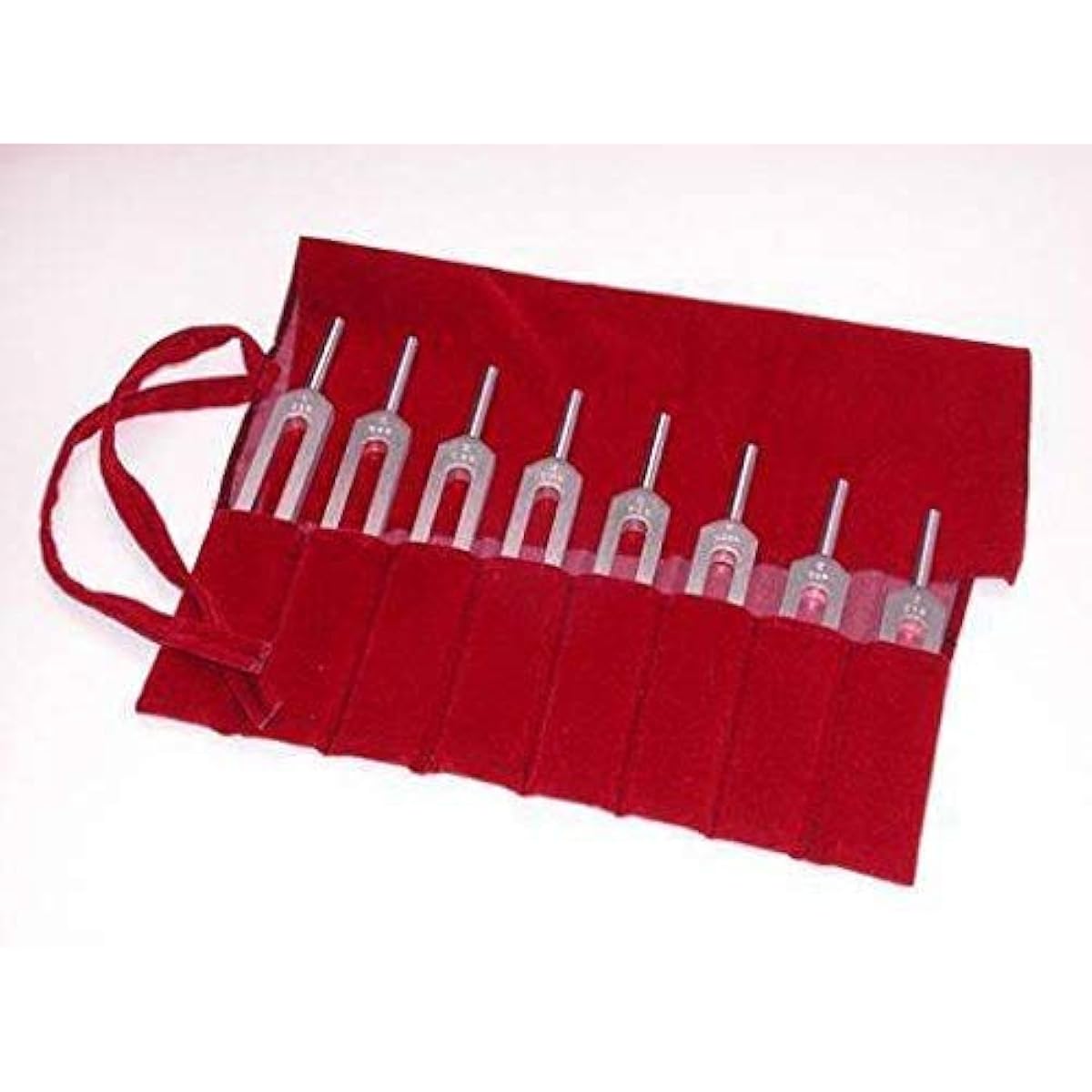 BIOSONICS Tuning Fork Solar Harmonic 8 Piece Set Crystal Wand (Crystal)/Japanese Instruction Manual Included