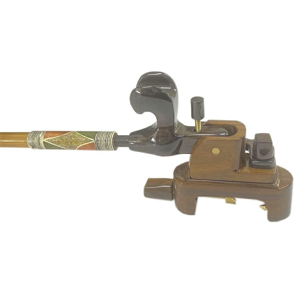 Daishin 1 and a half bamboo rod holders + black cannon vise set (daishin-734078)