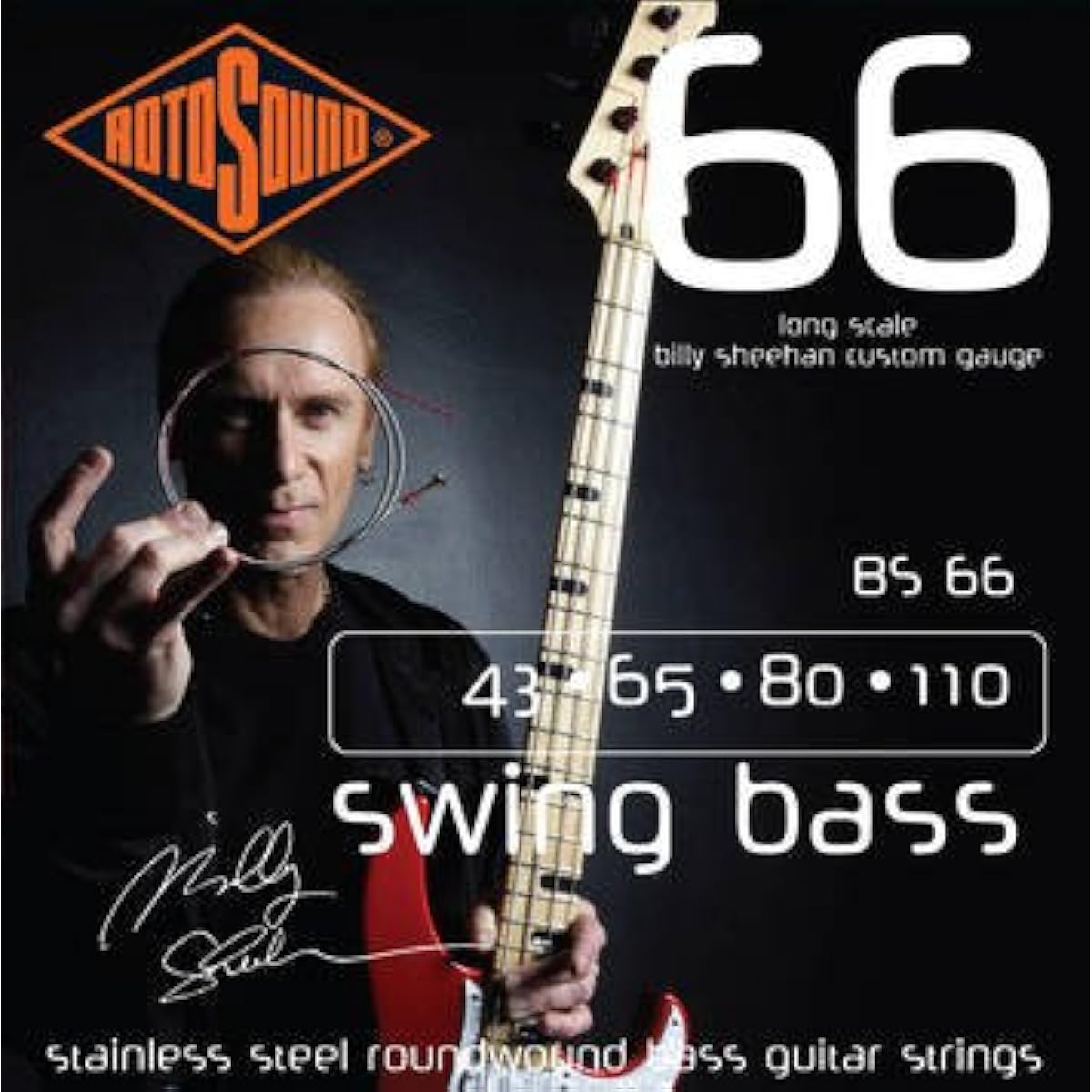 RotoSound BS66 Billy Sheehan Signature Model Bass Strings 3 Sets