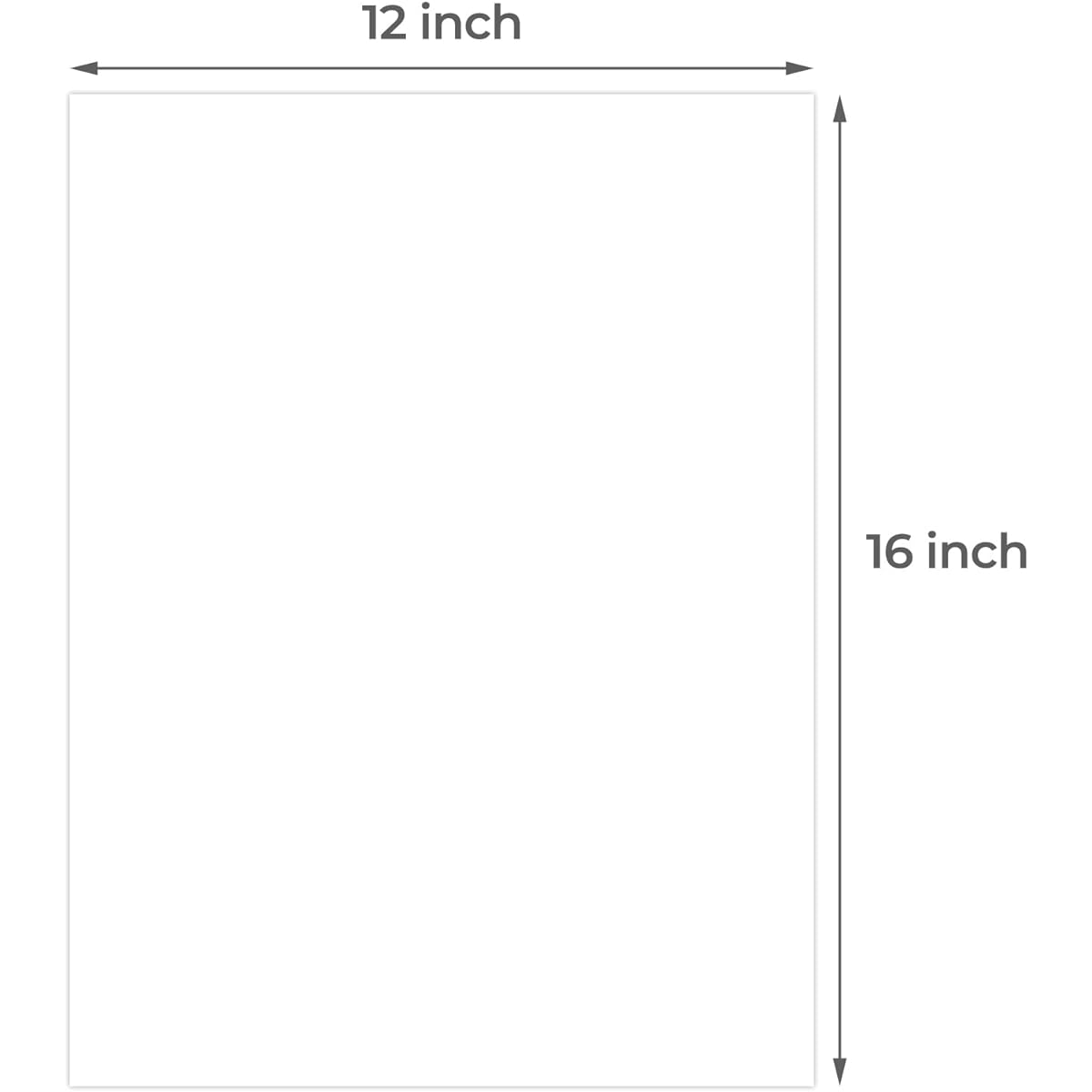 Frametory 12 x 16 Inch White Uncut Picture Matboard Backing Board for Framing Photos and Crafts, Set of 12