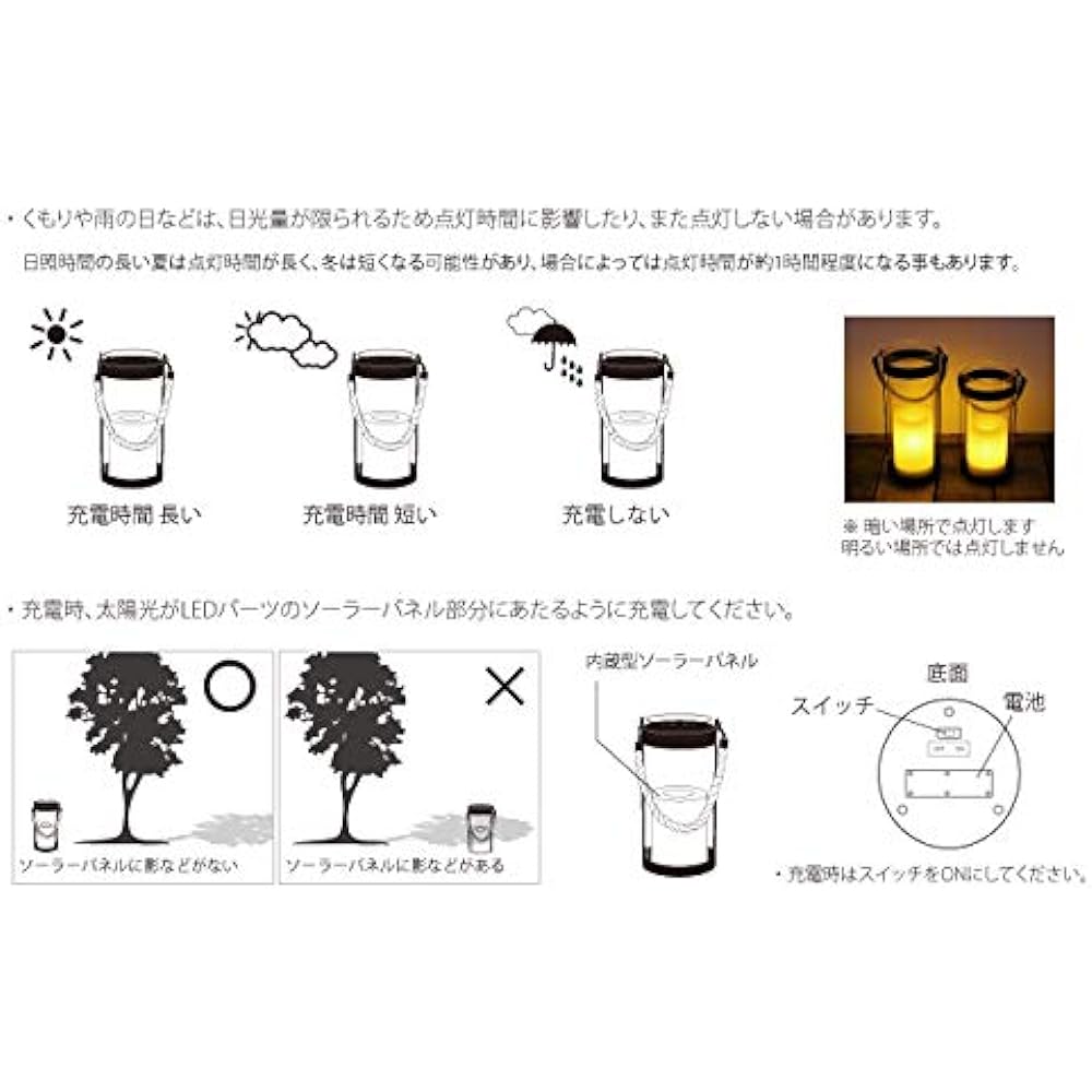 DI CLASSE LED Solar lantern Notte S Solar Lantern Notte S LA5391BK