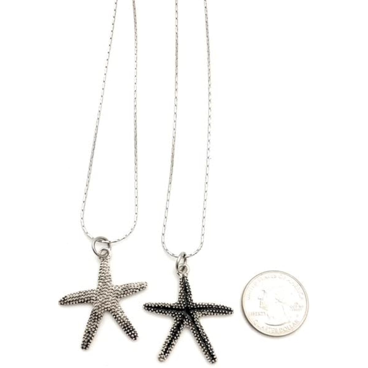 Smiling Wisdom - Starfish Story Keepsake Card - Double-Sided Starfish Necklace Appreciation Gift Set - You Make a Deep Difference Mini Greeting Card - Women, Teens, Teachers, Mentors, Volunteers, Essential Workers - Silver