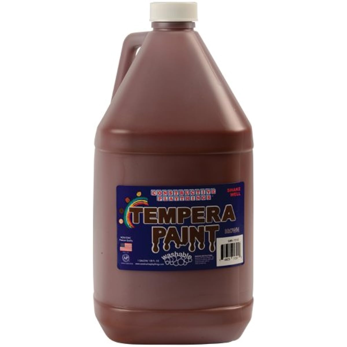 Constructive Playthings Washable Tempera Painting in Brown Gallon