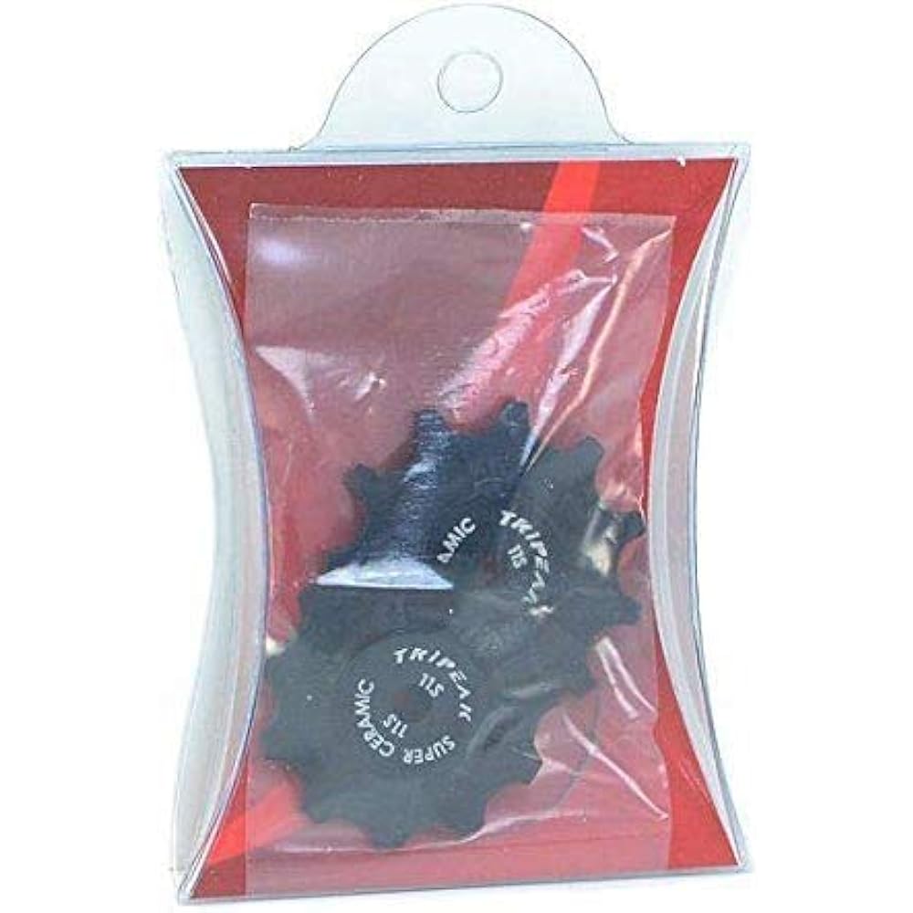 TRiPEAK Super Ceramic 11T Pulley Set for SHIMANO 11 SPEED, Black #EM1006-self