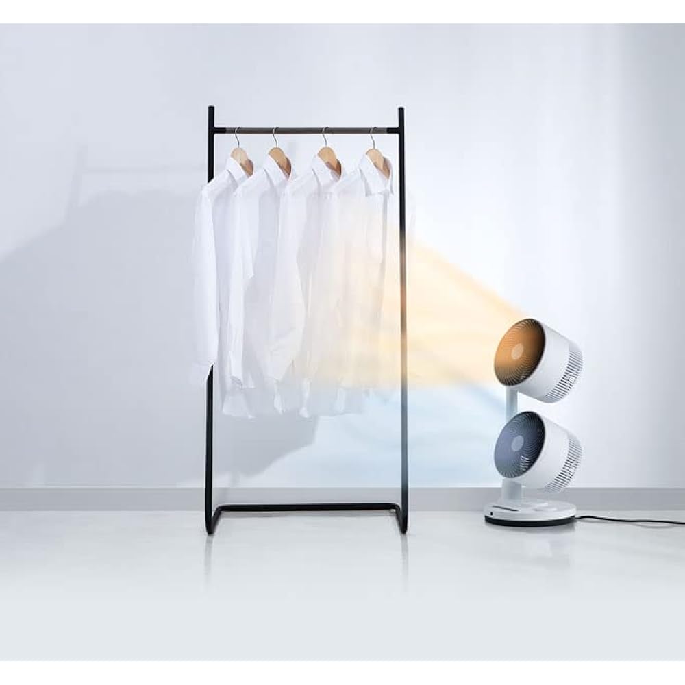 Three Up Heat & Cool Hot/Cold Dual Circulator Hot Air Function Left/Right Automatic Swing Clothes Drying Function White HC-T2210-WH