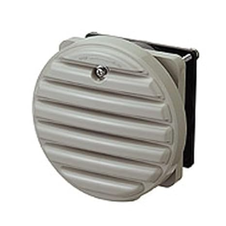 Nitto Kogyo Round waterproof louver with ventilation fan, light beige, 1 piece WLP-13K