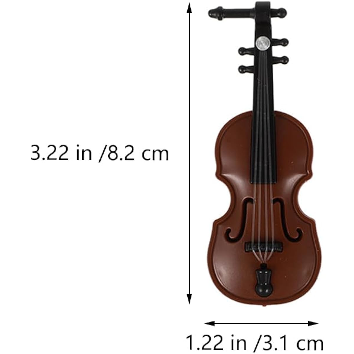 EXCEART 8pcs 1:12 Dollhouse Violin Miniature Mini Musical Instrument Collection Mini Figure Ornament for Dollhouse Music Box