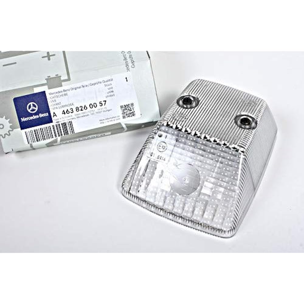 G Class W463 Front White Turn Signal Lens Left and Right/Genuine Benz 2 Pieces 463-826-0057