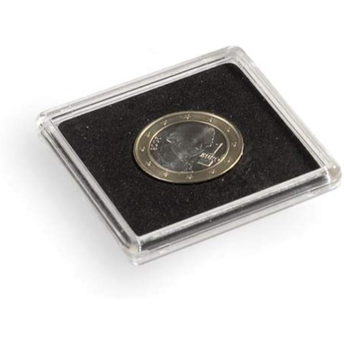 Square coin capsule. Quadrum. Inner diameter 36mm/100.