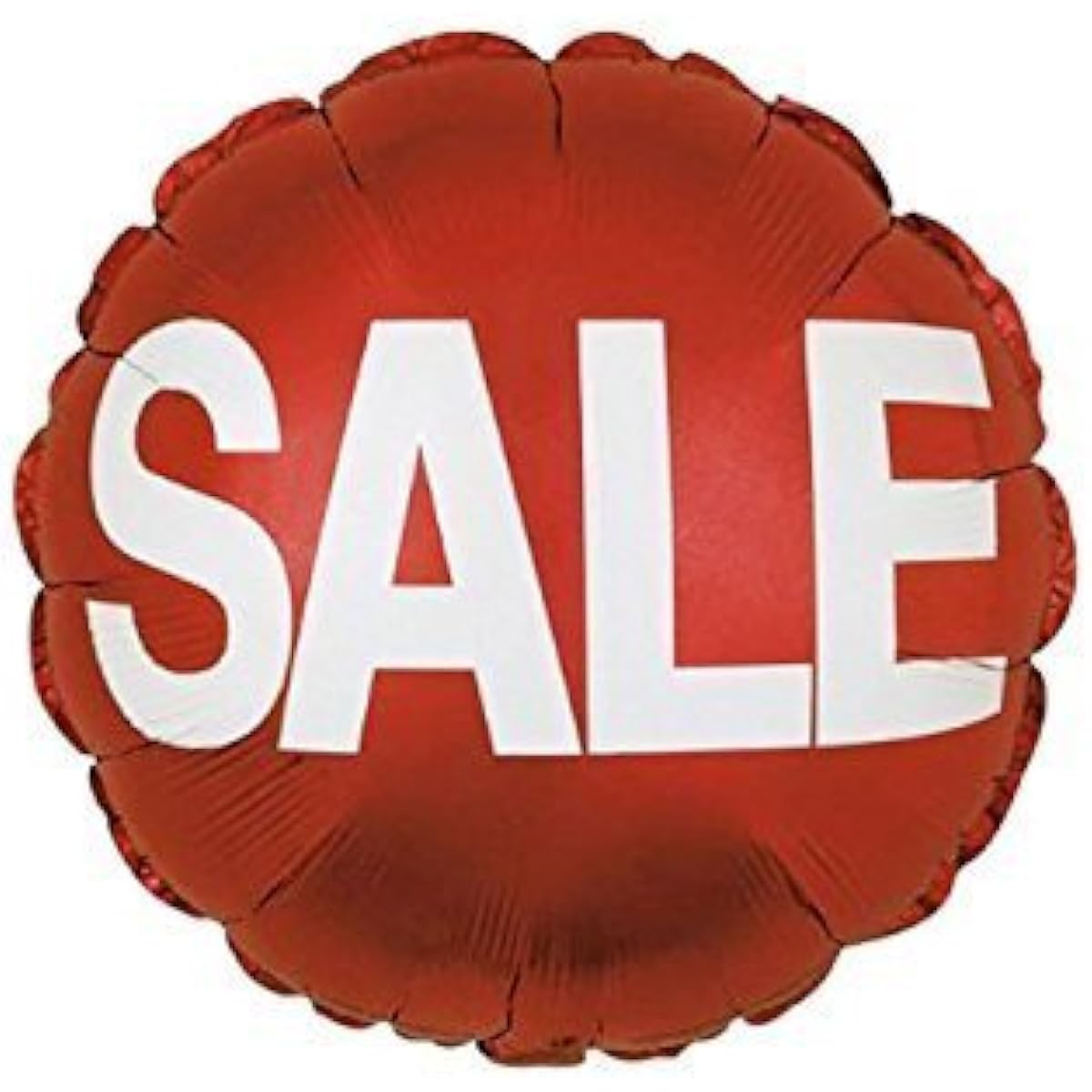 Red Sale Balloons (18 inch mylar) (25 pieces, red/white)