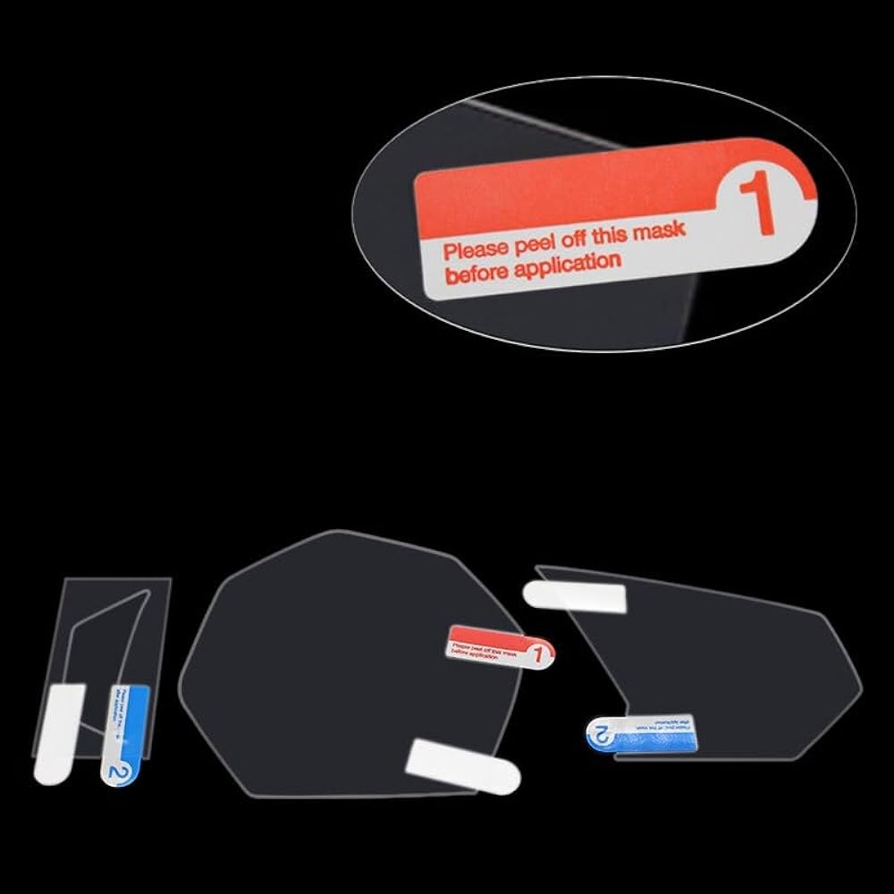 DEMUR Cluster Scratch Protection Film Cluster Screen Protector for Yamaha R3 R25 2015-2018 MT-03 2006-2019 Dashboard Screen Protector (Size : 5pcs)