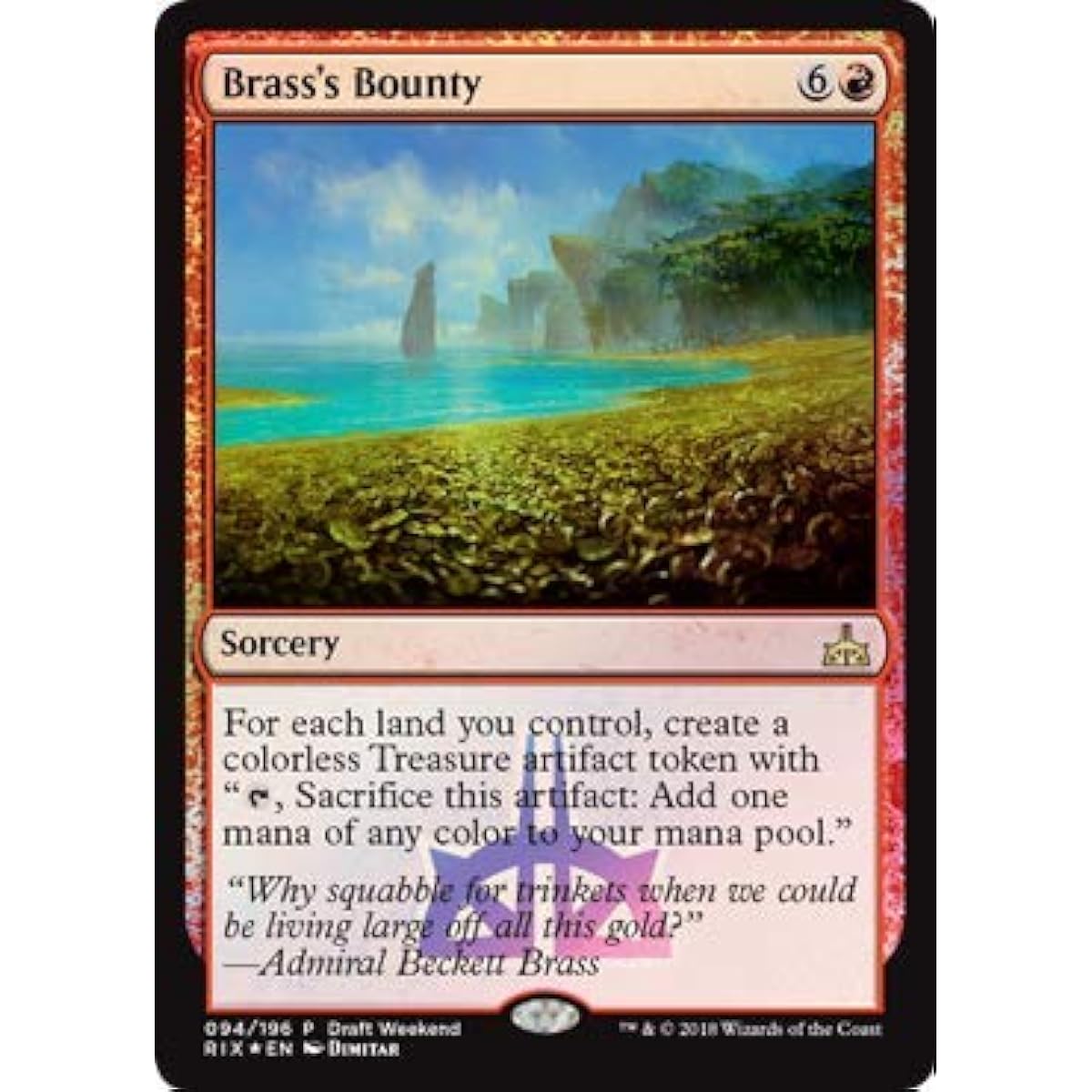 Magic: The Gathering - Brass Resilience - 94/196 - Draft Weekend Promo - Rival Ixalan