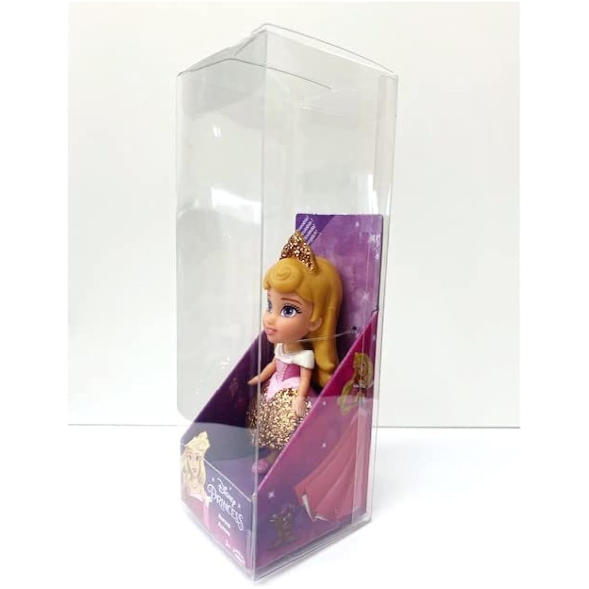 Amarina Disney Princess Mini Posable 3.5 Inch Doll in Transparent Box, 11 Styles Princess Character (Aurora)