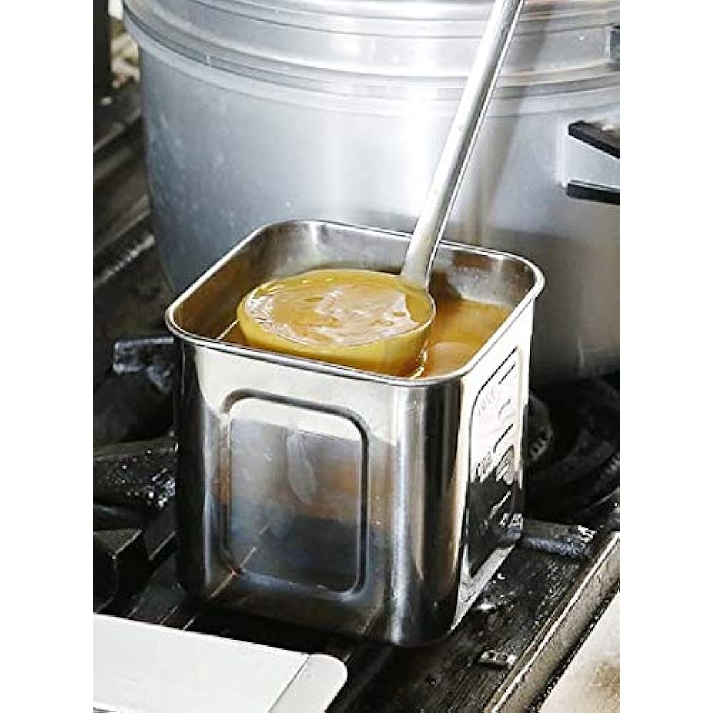EBM molybdenum square kitchen pot with scale 18cm