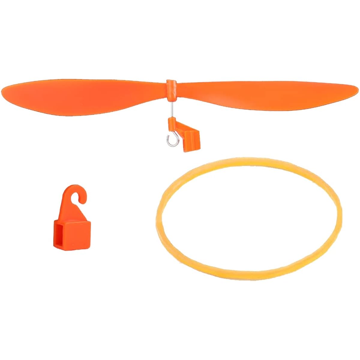 Delinx 10 Pack 7 Inch Plastic Propeller Kit for DIY STEM Rubber Band Powered Projects