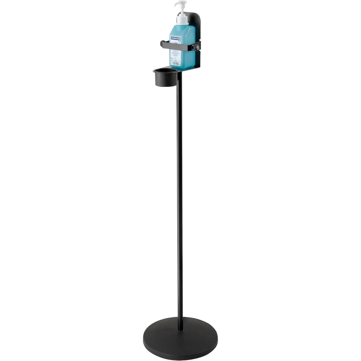 K&M Disinfectant stand for Euro dispenser black 80320, suitable for up to 1 liter bottles