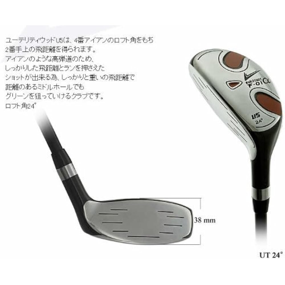 WORLD EAGLE F-01α Kabuki club set 10 pieces full set for left-handed R HC: 2 pieces included Bag: CBX5 White/Blue Beginner