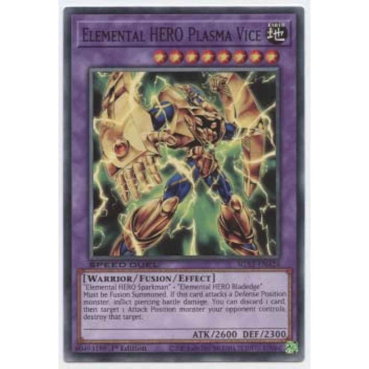 Elemental Hero Plasma Vise SGX1-ENA26 Common First Edition