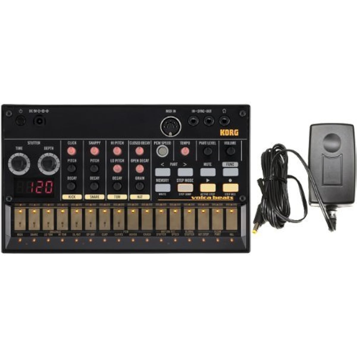 KORG Analogue Rhythm Machine volca beats + KORG AC adapter KA350 set