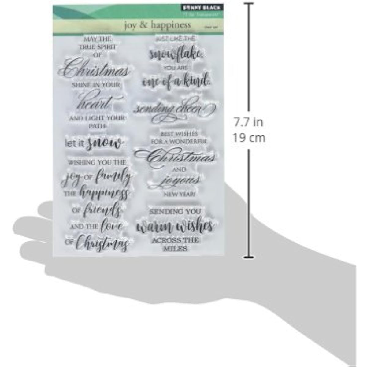 Penny Black Series Clear Stamp Set 30-440 Joy & Happiness