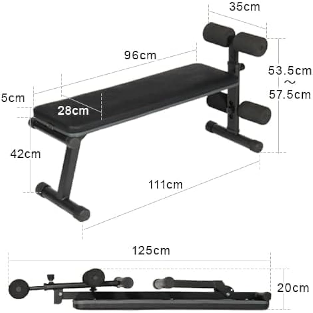 Leading Edge Multi Sit Up Bench Flat Bench 2WAY Foldable Compact Load Capacity 110kg Abdominal Exercise Bench LE-B40