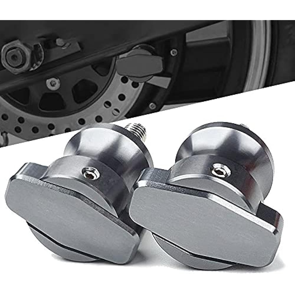 Motorcycle Swing Arm Spool Slider For Ka-was-aki ER6N 10MM Swing Arm Spool Slider Stand Screw 2006-2012 2007 2008 2009 2010 2011 2013 2014 2015 2016 (Color : Black)