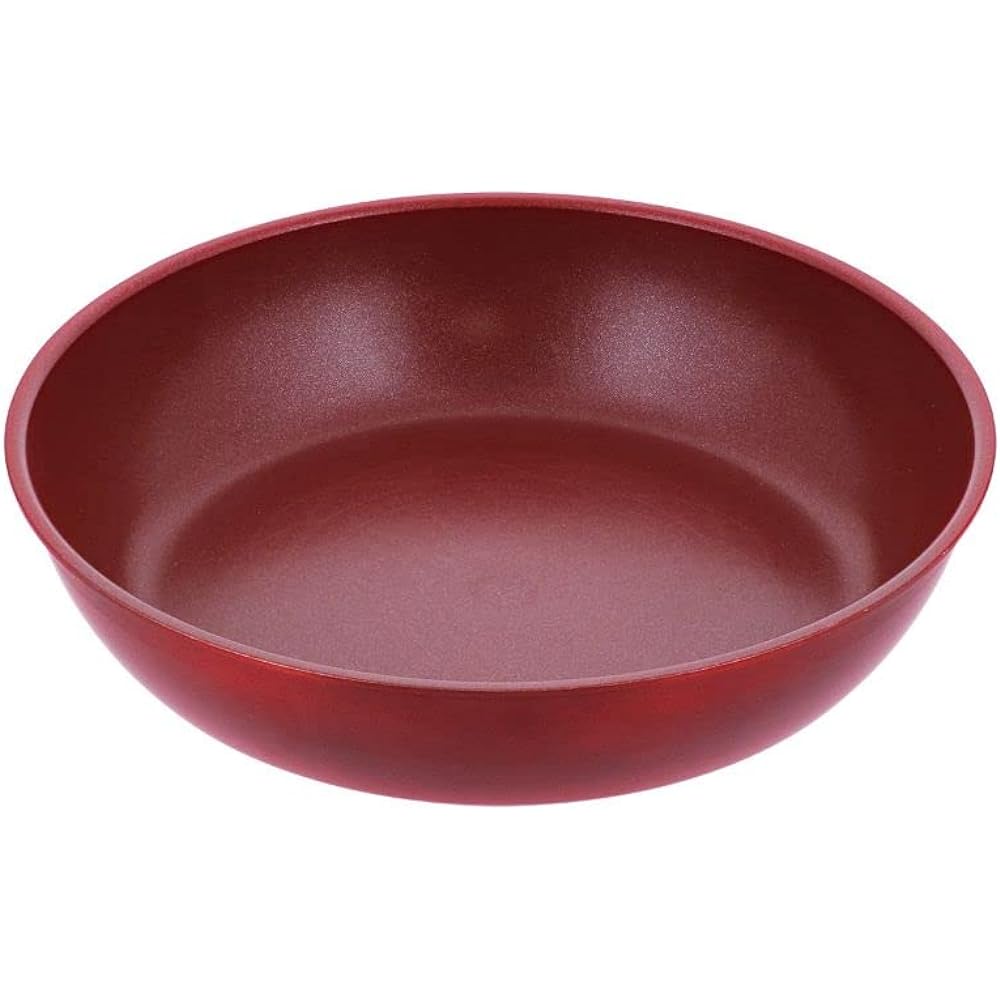 Bestco Frying Pan Glass Lid Handle 5 Piece Set Red IH Compatible NM-142 Delicious Sine Volt
