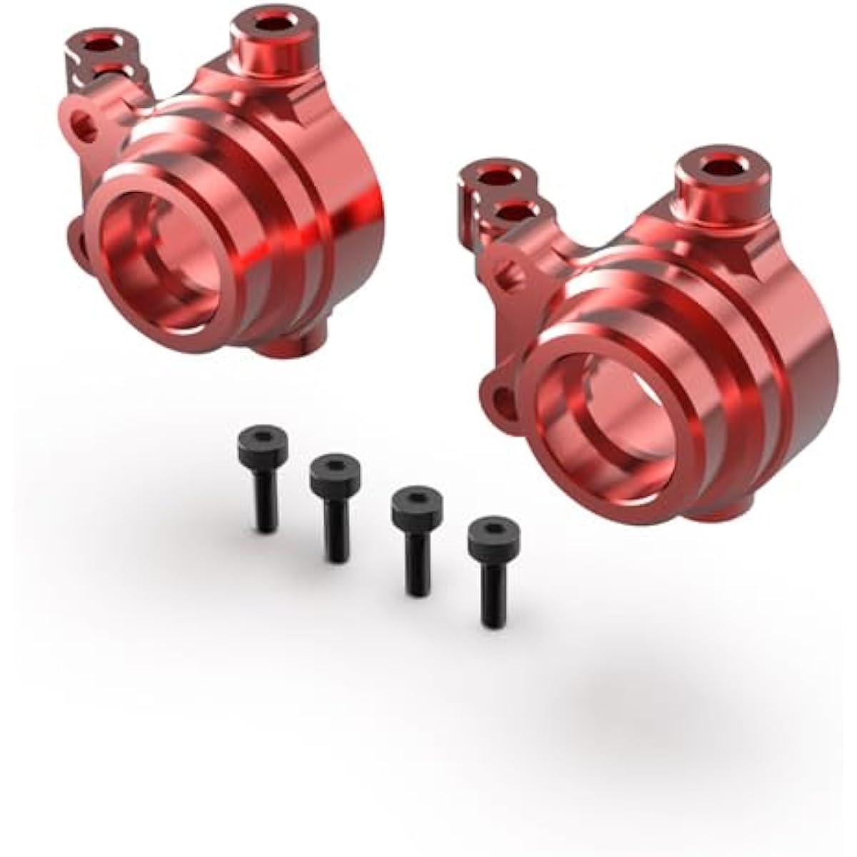 Front steering hub set Red for AK-917